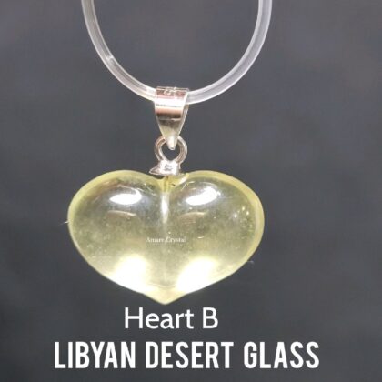 s925 Liontin LDG Libyan Desert Glass Tektit Impektit Meteorit