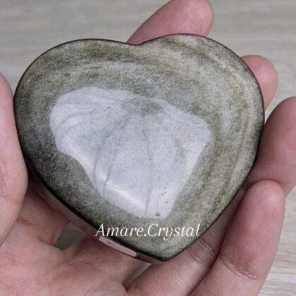 Gold OBSIDIAN Heart