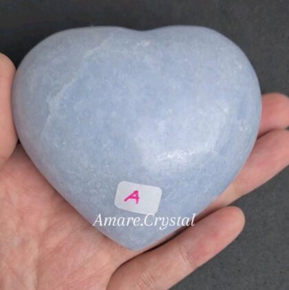 Blue CALCITE Heart
