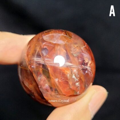 HQ FIRE QUARTZ Hematoid Sphere