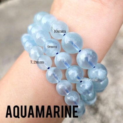 Snow flakes AQUAMARINE Beryl Gelang