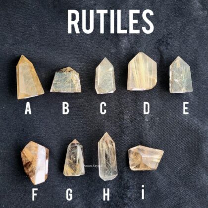 HQ RUTILE Quartz Free Form Tower Point
