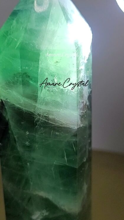 21 cm Dendritic Feather Fluorite Tower