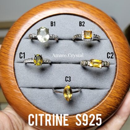 s925 CITRINE Ring (A-F)
