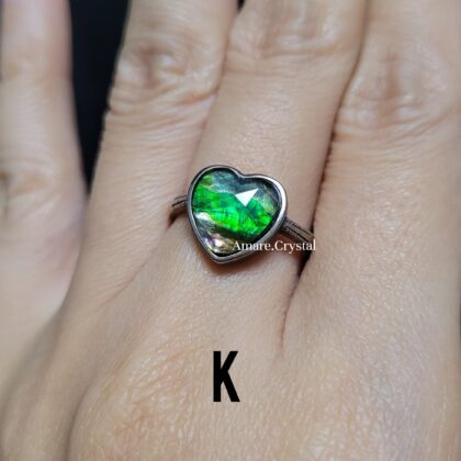 S925 AMMOLITE Ring