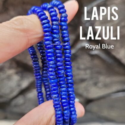 Lapis Lazuli Royal Blue Rondelle
