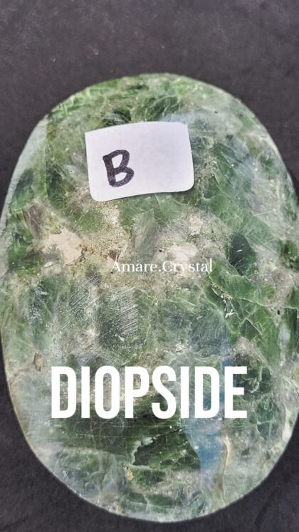 Diopside Palm Stone