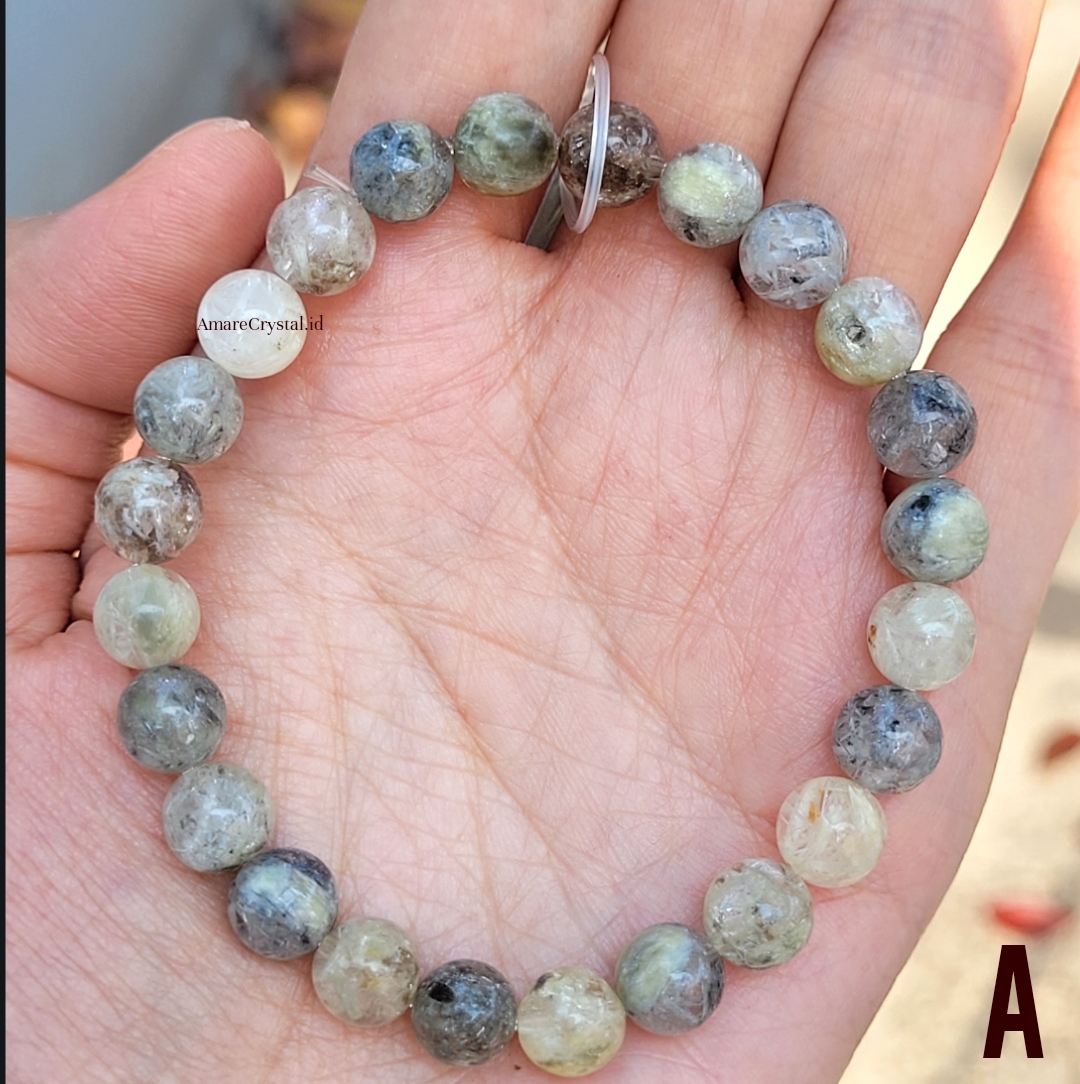Snow White Rutile Gelang - Gambar 2