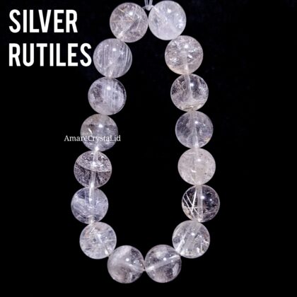Silver Rutile Quartz Gelang